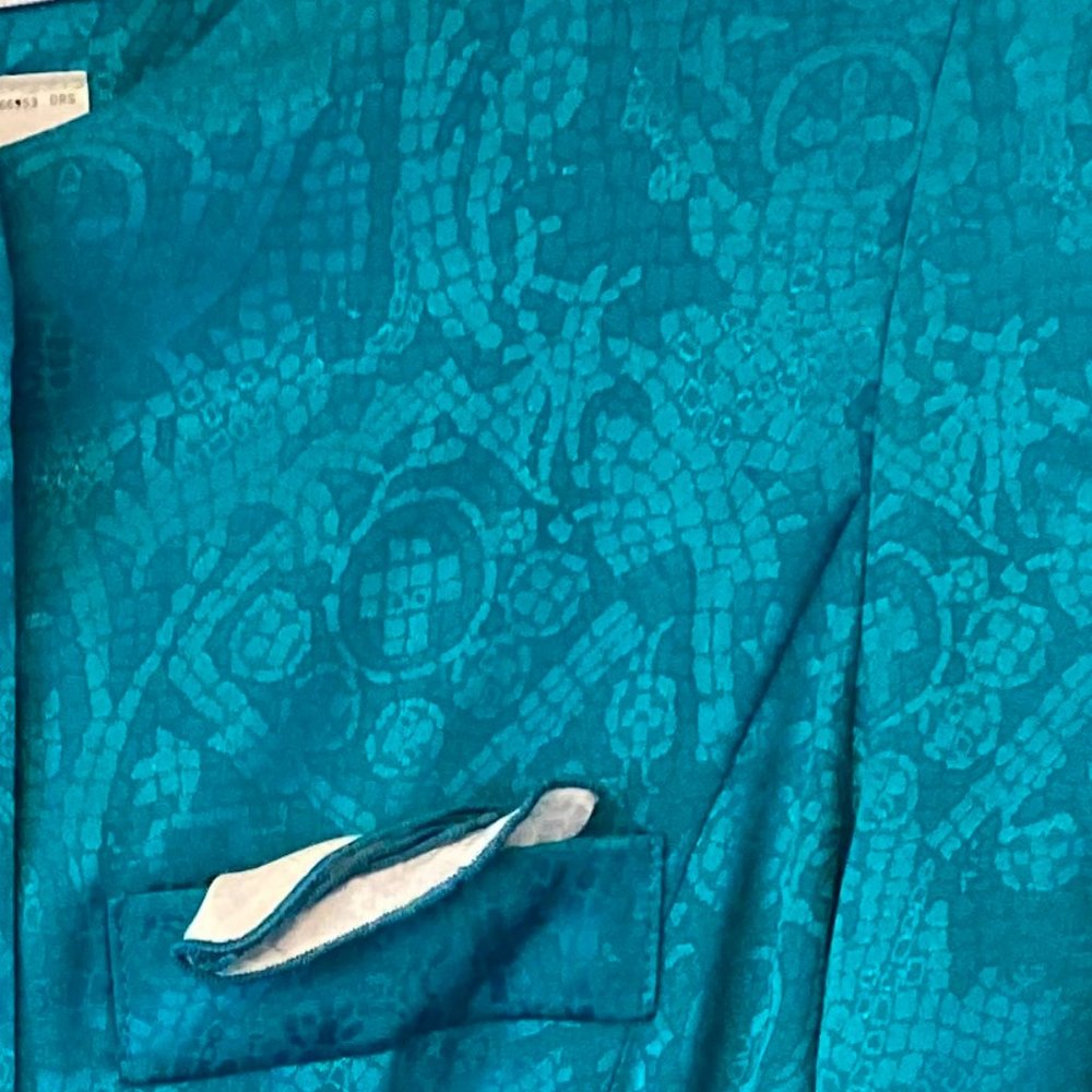 Vintage 80's Leslie Fay Petite Collections Drop Waist Dress; size 10 Petite - Picture 3 of 6
